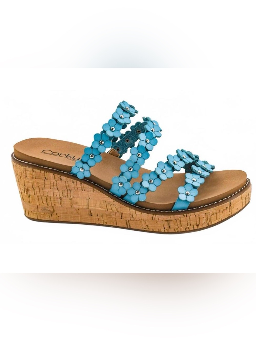 Let's Be Friends Wedge Sandals by Corkys size 11